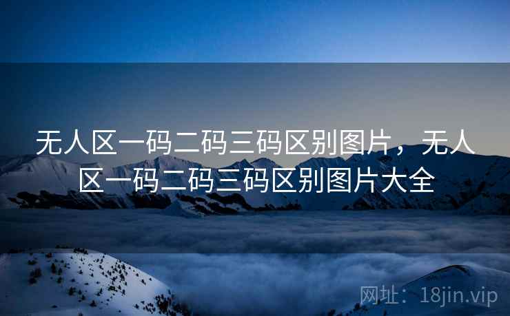 无人区一码二码三码区别图片,无人区一码二码三码区别图片大全